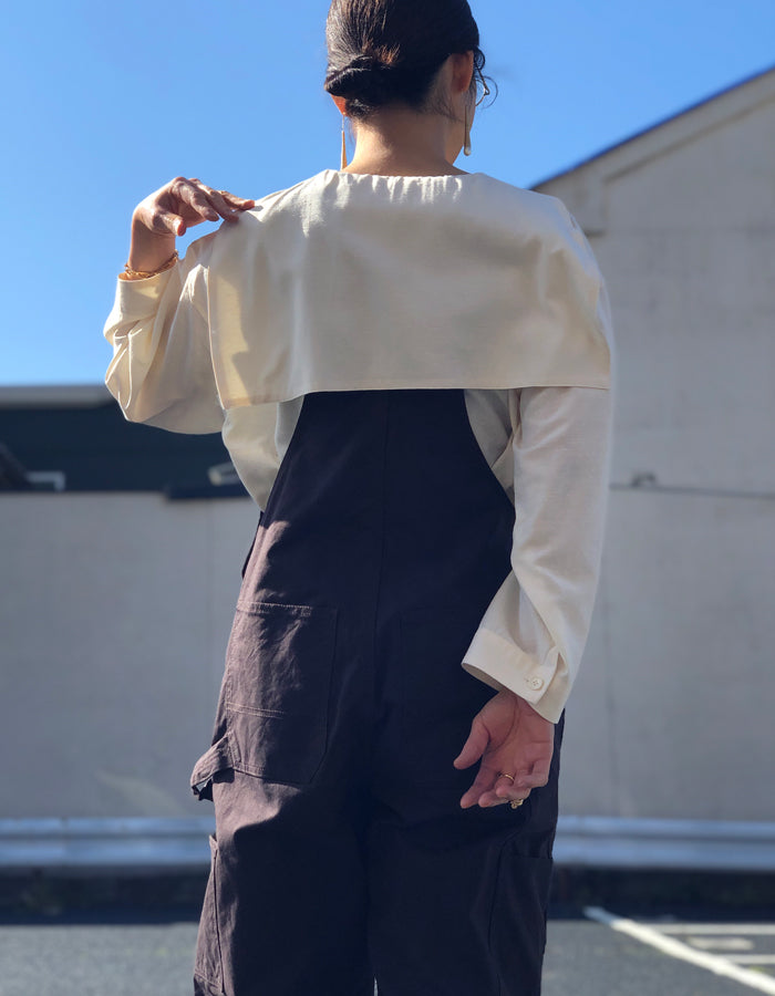 WRYHT/SAILOR COLLAR SMOCK TOP