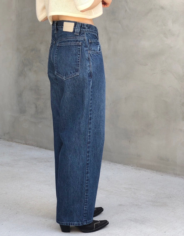 FUMIKA_UCHIDA/DENIM WIDE TAPERED PANTS(MIDDLE)