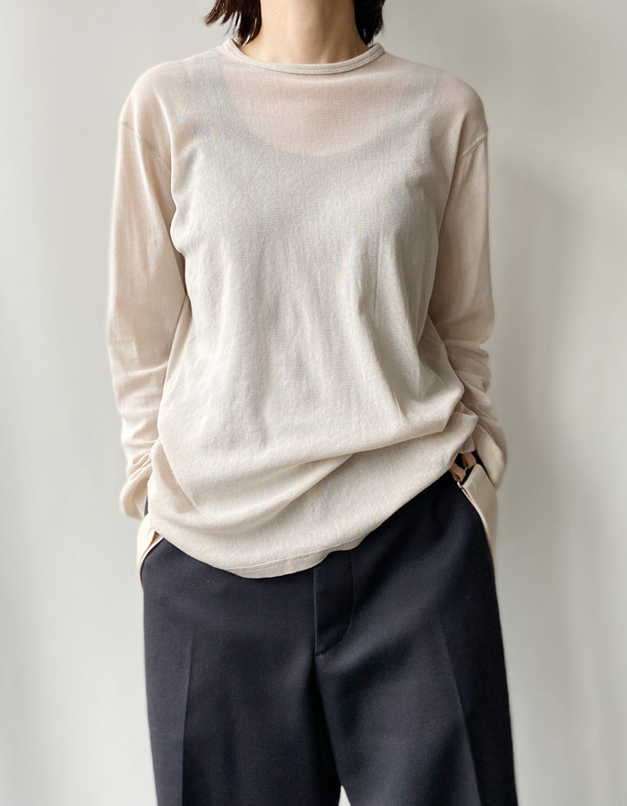 nowos/COTTON TULLE TOPS(SAND)