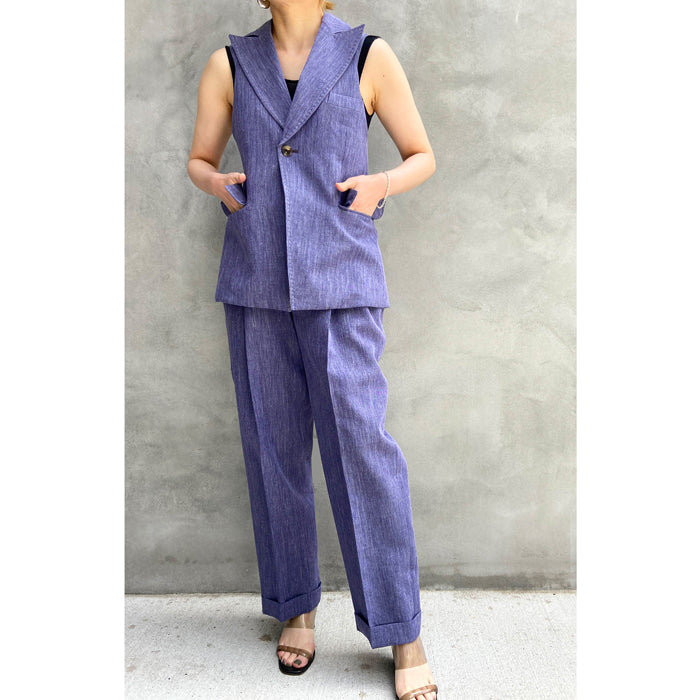 FUMIKA_UCHIDA/WOOL/LINEN SUITING SET