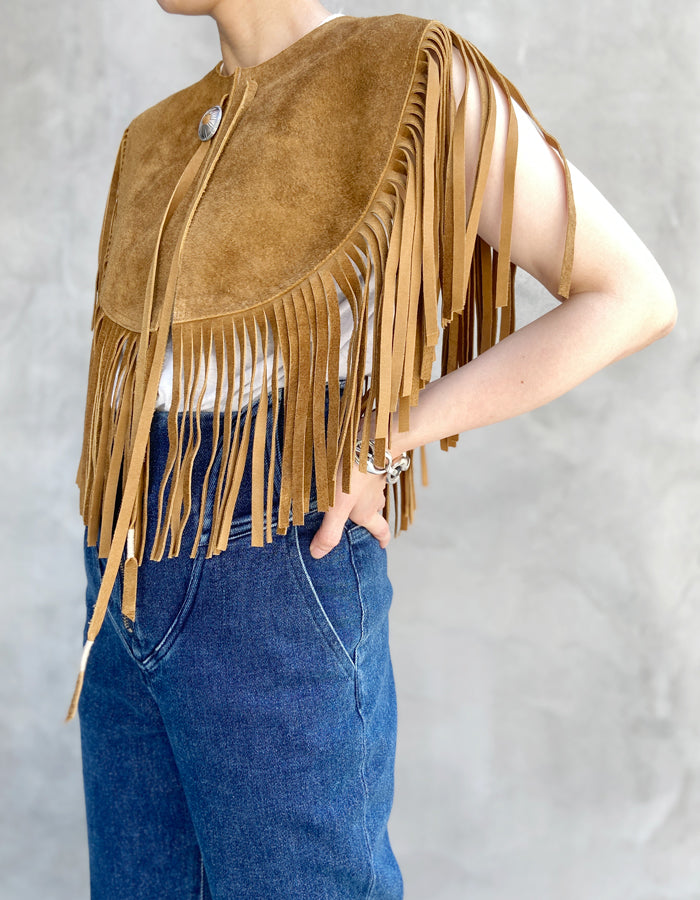 nowos/FRINGE PONCHO