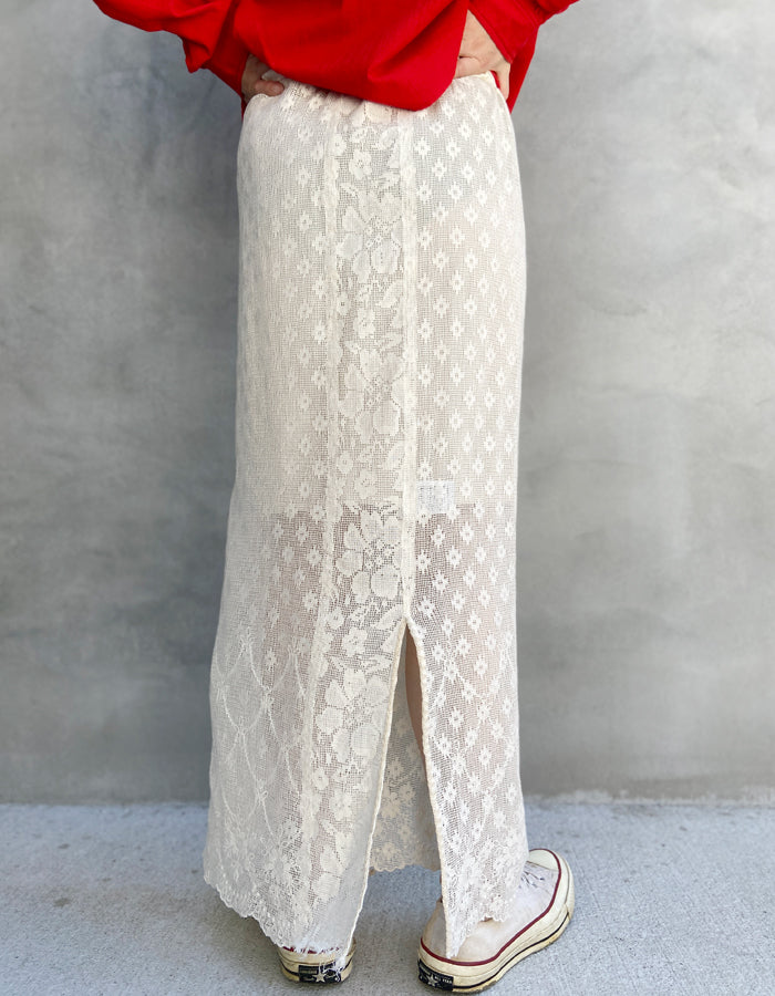 nowos/LACE SKIRT