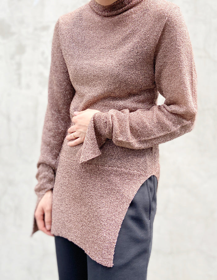 PHEENY/LAME WHOLEGARMENT KNIT