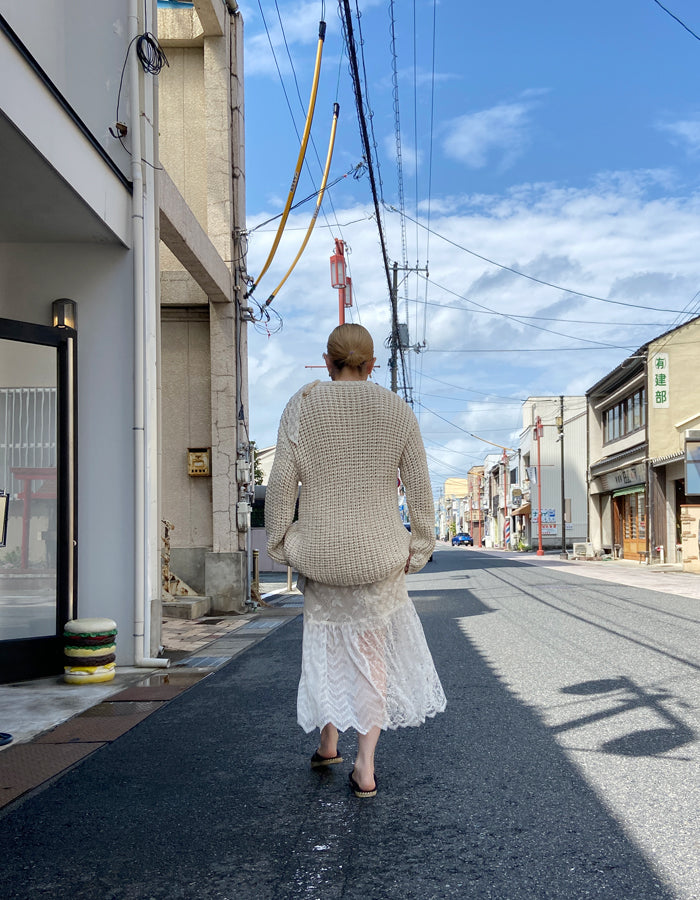 nowos/LACE DRESS(IVORY)