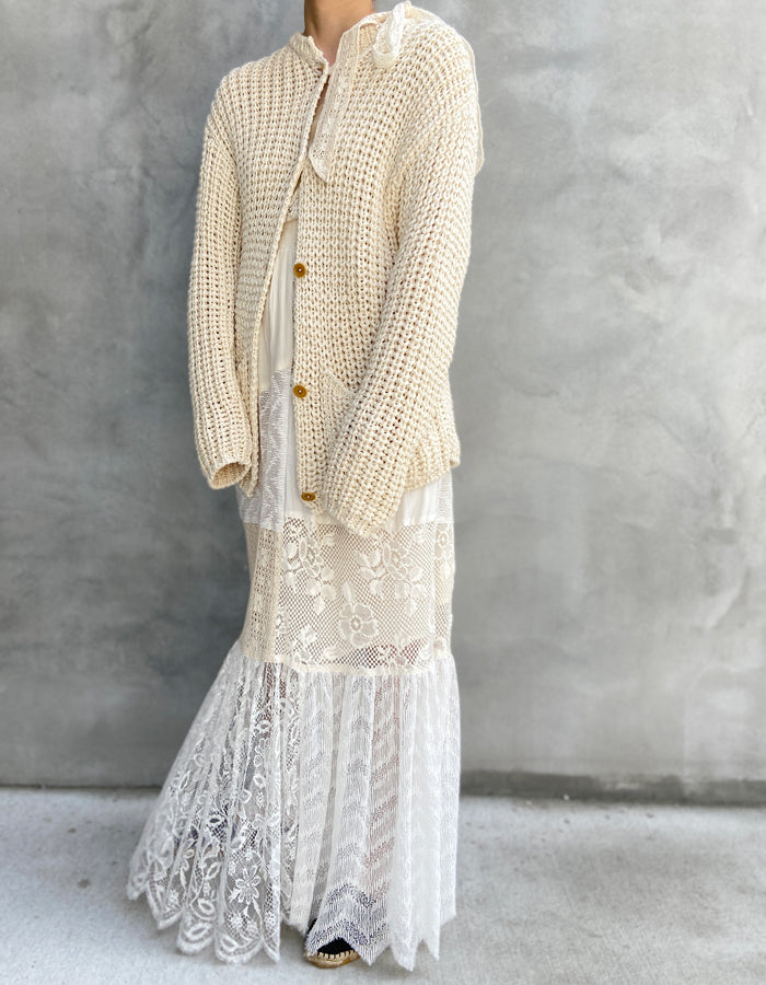 nowos/LACE DRESS(IVORY)