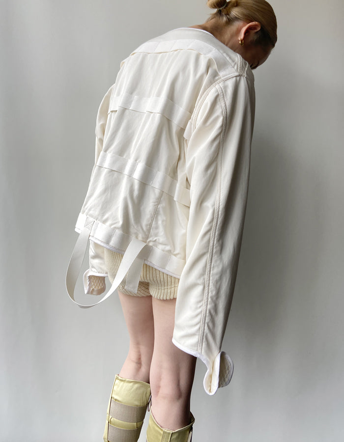 FUMIKA_UCHIDA/WOOL RIBBED BLOOMER SHORTS