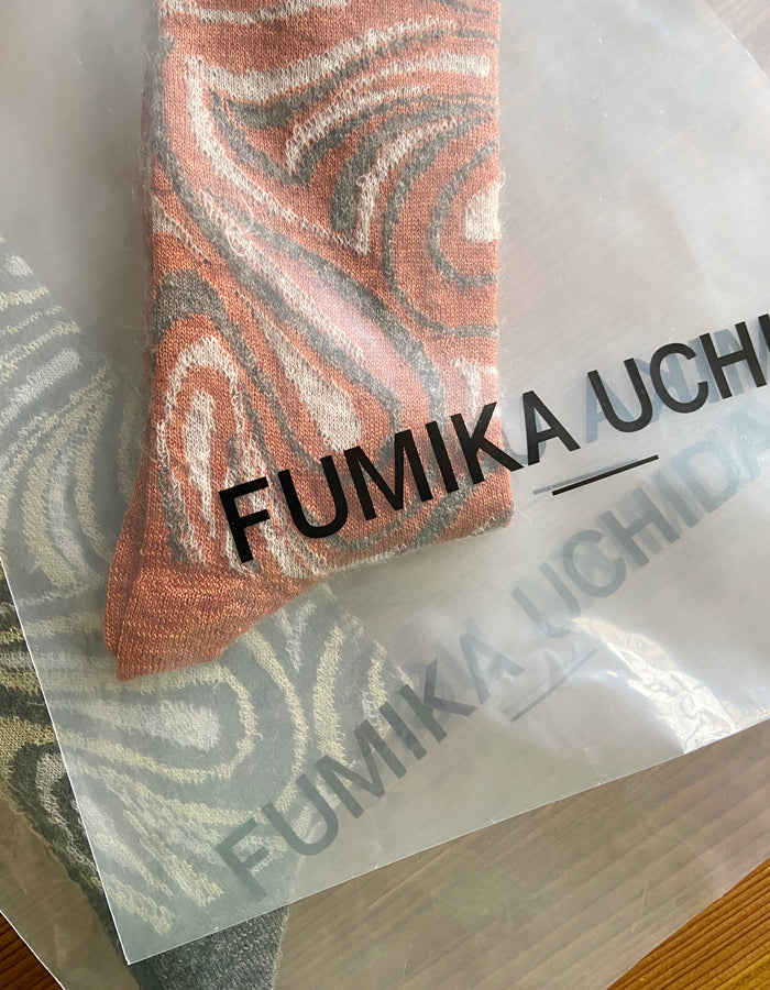 FUMIKA_UCHIDA/MOHAIR GEOMETRY SOCKS