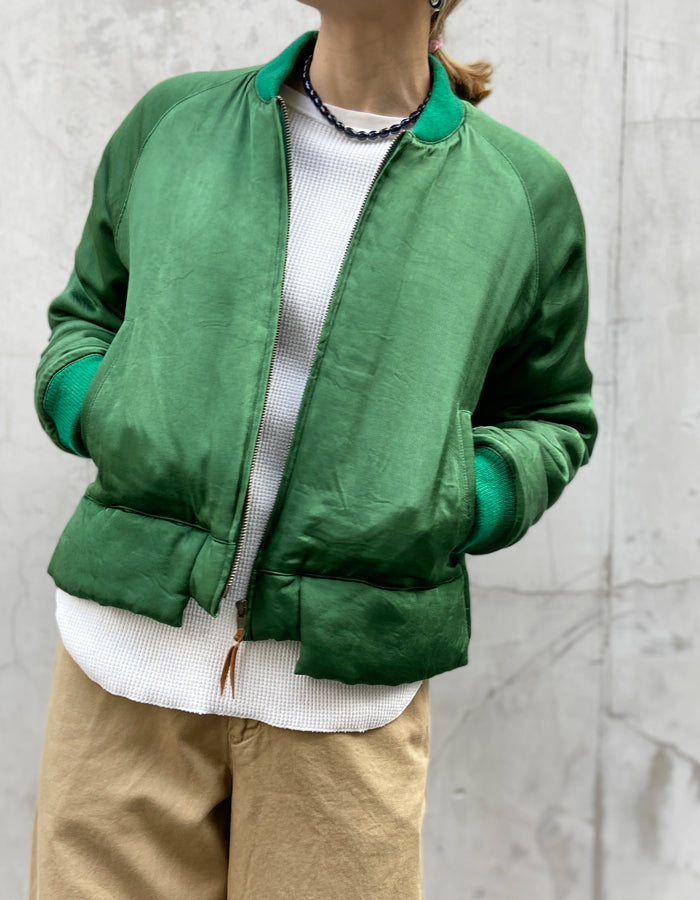 nowos/SOUVENIR JACKET(GREEN)