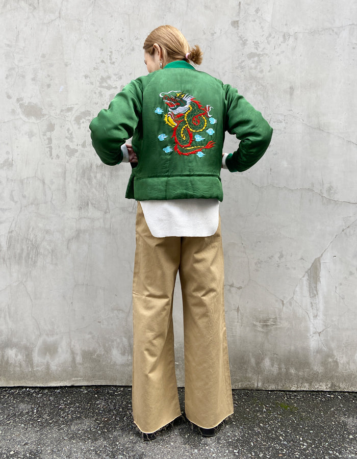 nowos/SOUVENIR JACKET(GREEN)