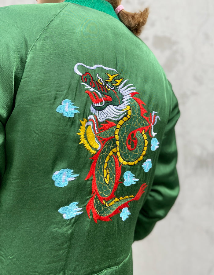 nowos/SOUVENIR JACKET(GREEN)