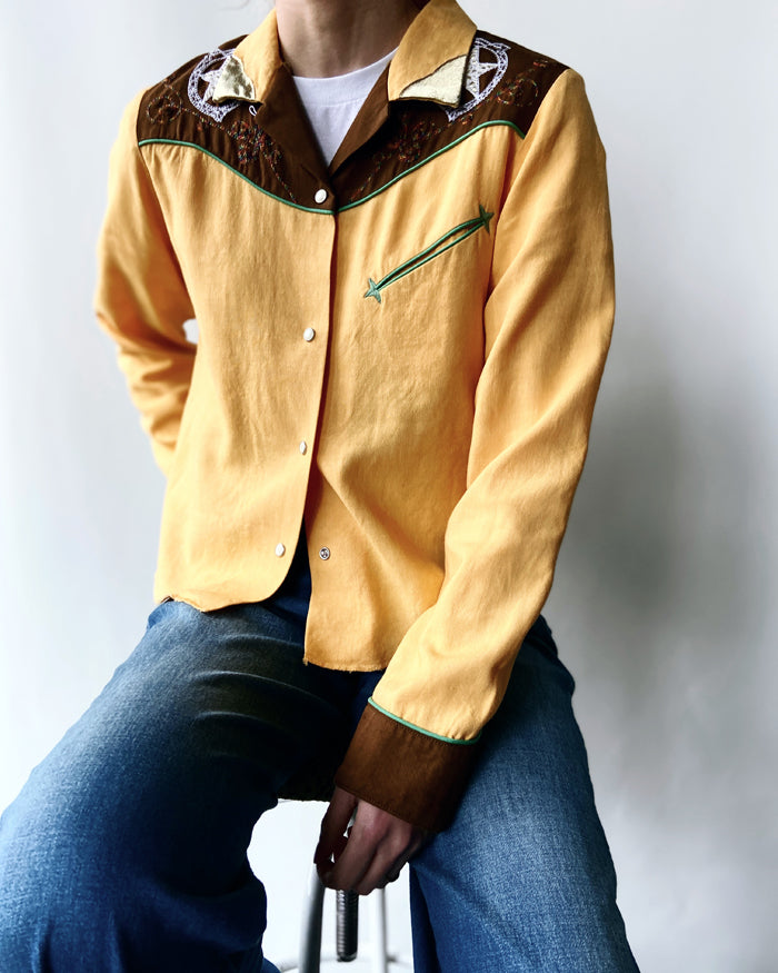 nowos/WESTERN SHIRTS(YELLOW)