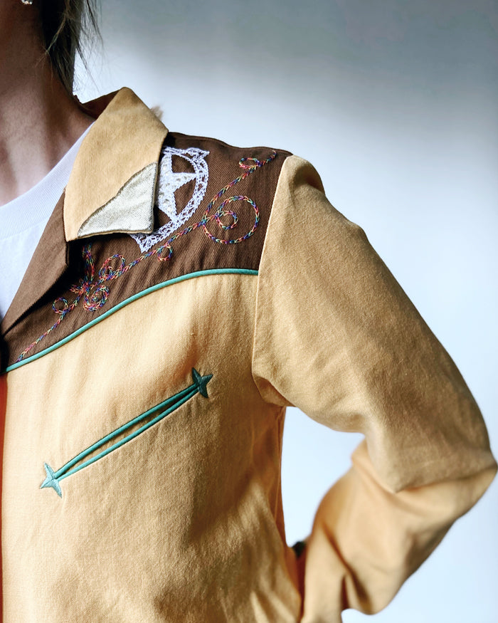 nowos/WESTERN SHIRTS(YELLOW)