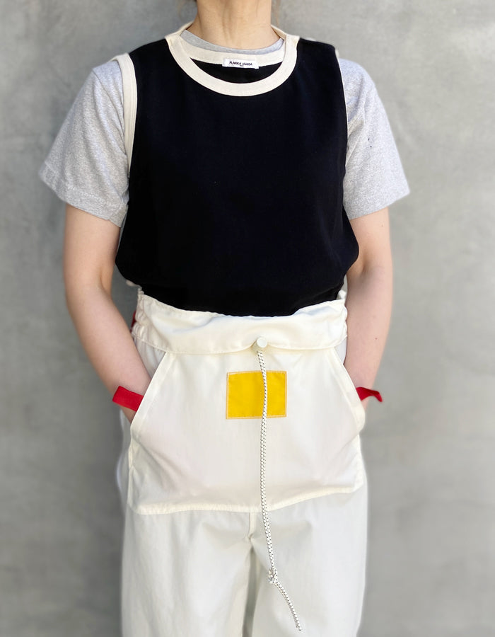 FUMIKA_UCHIDA/TRIMMED APRON TEE