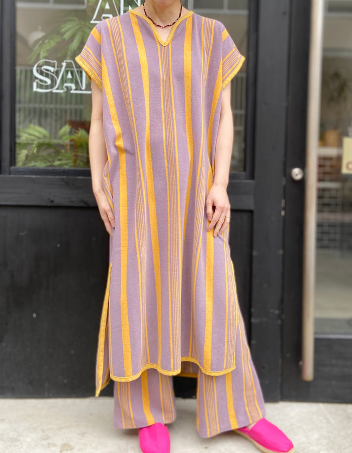 PHEENY/PILE BORDER PONCHO DRESS