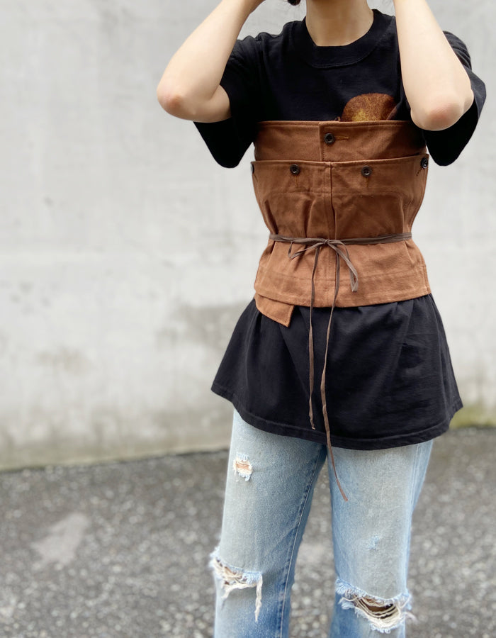 FUMIKA_UCHIDA/CANVAS LACE-UP BUSTER