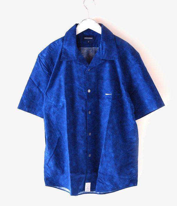 DESCENDANT/PIRE 02 / BROAD SS SHIRT(BLUE)