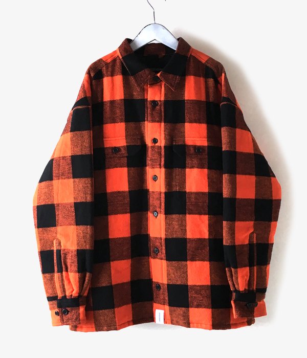 DESCENDANT/CLAIRTON SHIRT JACKET (ORANGE)