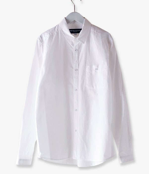 White Mountaineering Wardrobe/BROAD SHIRT (WHITE)