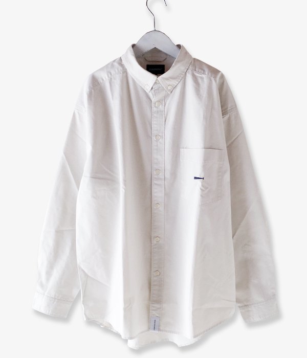 DESCENDANT/KENNEDY'S B.D LS SHIRT FULL SIZE (WHITE)