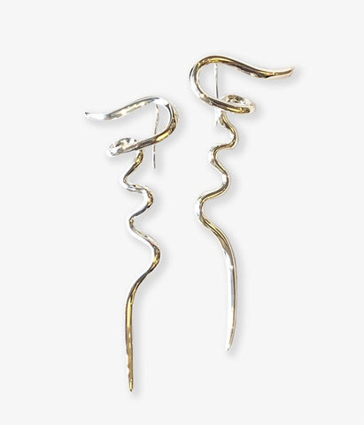 R.ALAGAN ララガン-KNOT SMOKY QUARTZ EARRINGS-