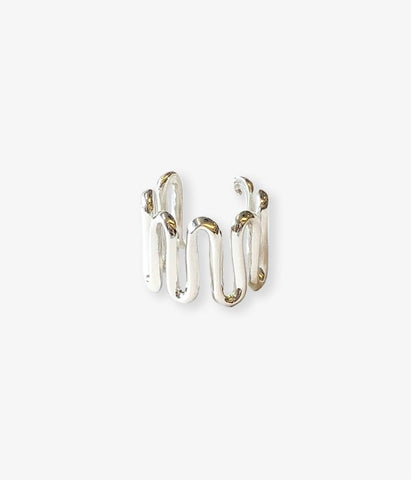 R.ALAGAN ララガン FICKLE LEAF EARRING SILVER - agedor.ma