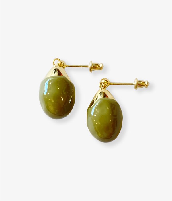 R.ALAGAN/OLIVE EARRINGS