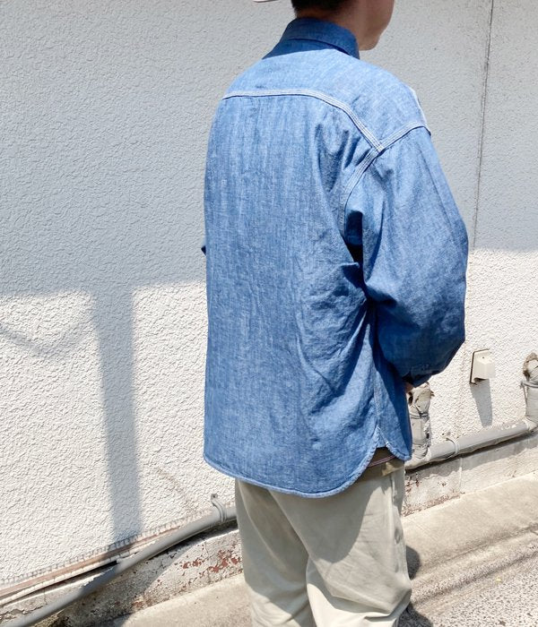 ディセンダント VANNING CHAMBRAY LS SHIRT サイズ3 - www