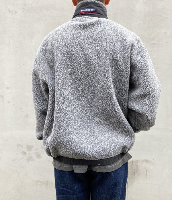 DESCENDANT/BOMBAY FLEECE ZIP CARDIGAN (GRAY)