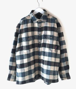 DESCENDANT/VANING CHECK LS SHIRT (NAVY)