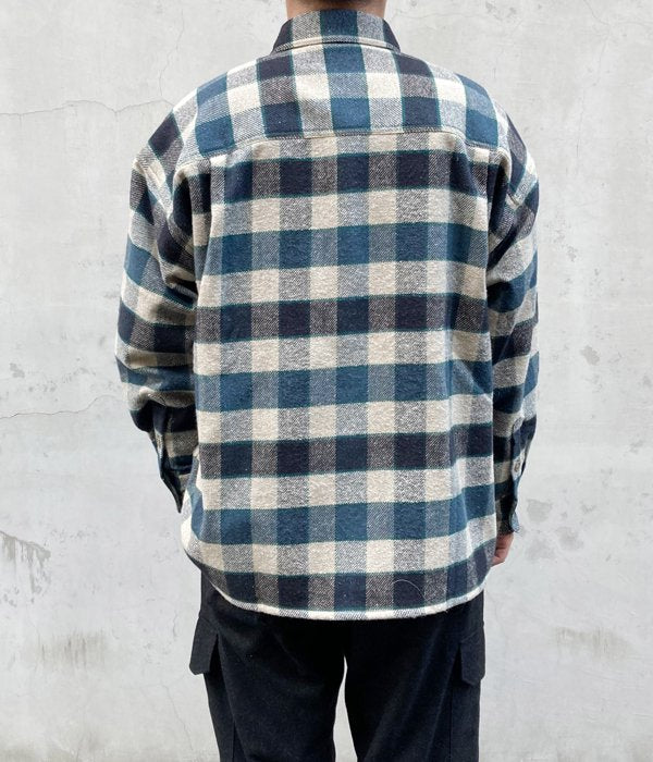 DESCENDANT/VANING CHECK LS SHIRT (NAVY)