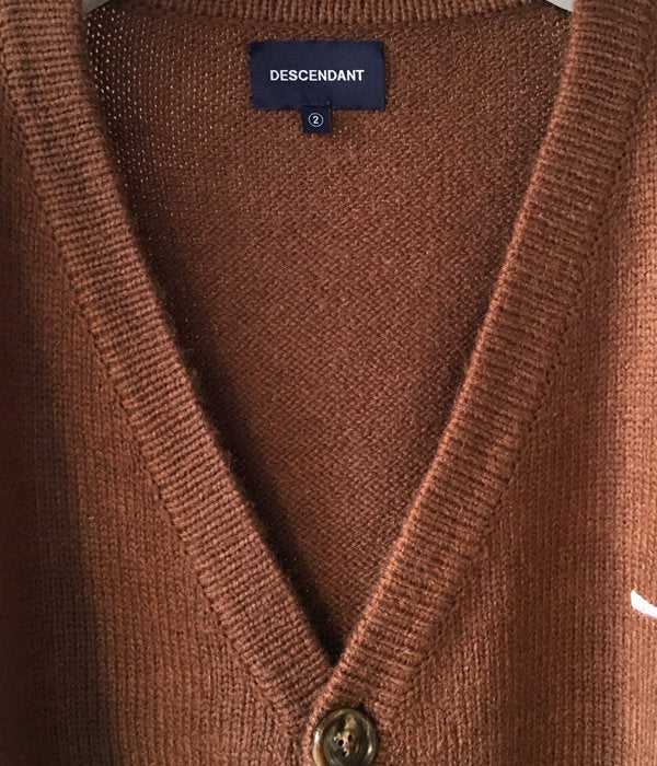 ニッサン・638 DESCENDANT/NURSE KNIT CARDIGAN (BROWN) | www