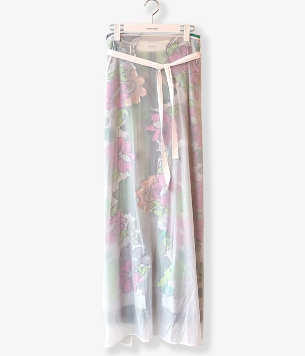 FUMIKA_UCHIDA/Pile/FLORAL WRAP SKIRT(WHITE)