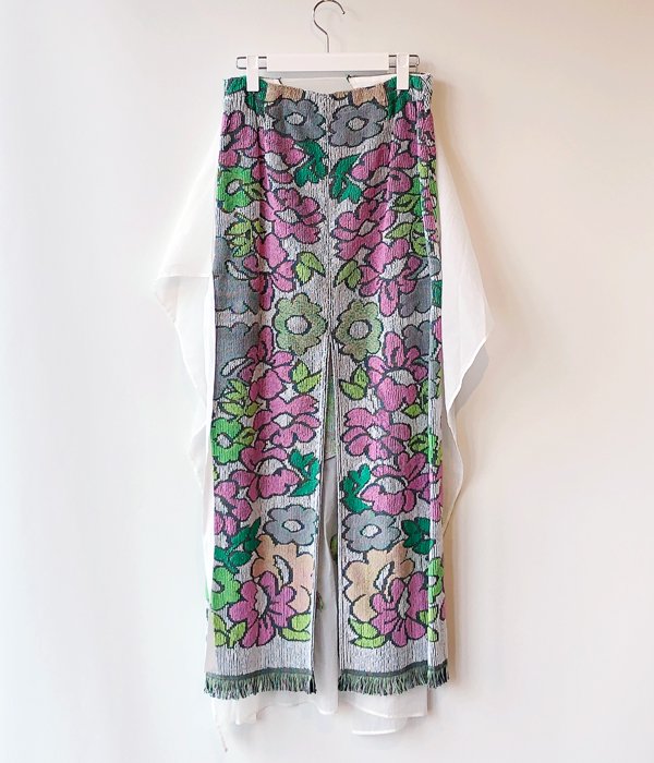 FUMIKA_UCHIDA/Pile/FLORAL WRAP SKIRT(WHITE)