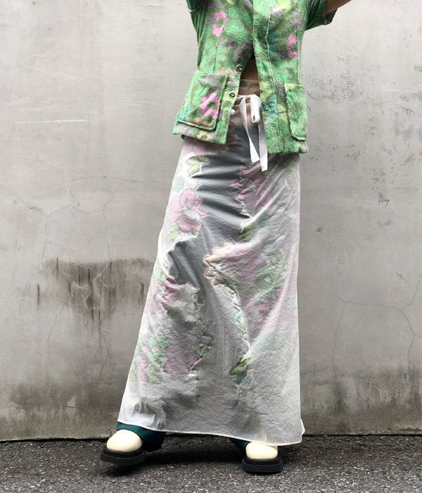 FUMIKA_UCHIDA/Pile/FLORAL WRAP SKIRT(WHITE)