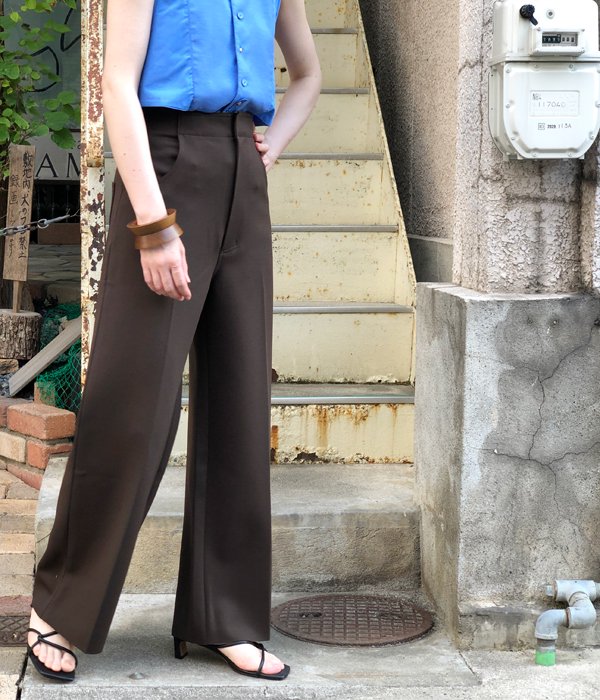 濃いピンク系統 PHEENY 19AW SATIN WIDE SLACKS スラックス - その他