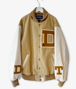 DESCENDANT/SQUAD VARSITY JACKET (BEIGE)