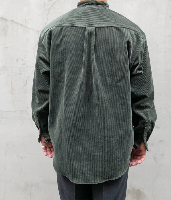 DESCENDANT/TETTY CORDUROY LS SHIRT (GREEN)