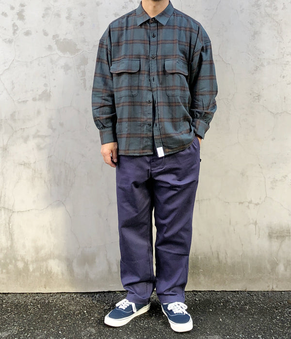 NAVYサイズ20aw DESCENDANT VANING CHECK LS SHIRT - シャツ