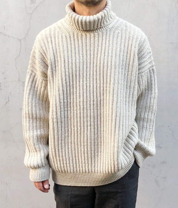 アウトレット 美品 visvim AMPLUS TURTLENECK KNIT アイボリー | www