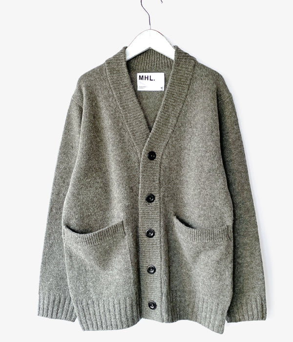 ラッピング ※ MHL. FINE SHETLAND CARDIGAN ecousarecycling.com