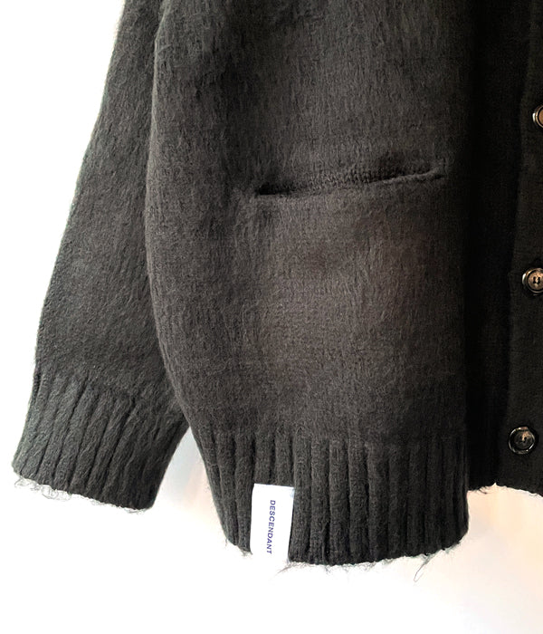 DESCENDANT/NURSE KNIT CARDIGAN (BLACK)