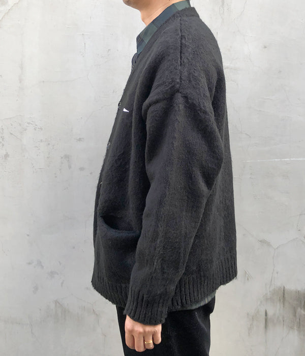 DESCENDANT/NURSE KNIT CARDIGAN (BLACK)