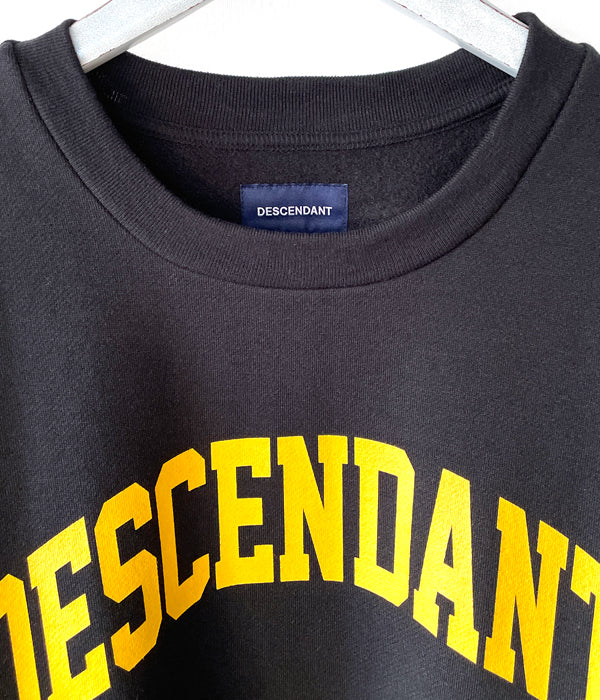 耐熱 二層 足あとぐらす (M) 新品未使用 descendant DORSAL CREW NECK