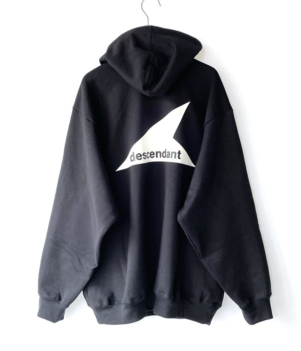 DESCENDANT/CETUS HOODED SWEATSHIRT (BLACK)