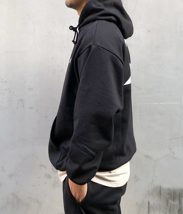 DESCENDANT/CETUS HOODED SWEATSHIRT (BLACK)