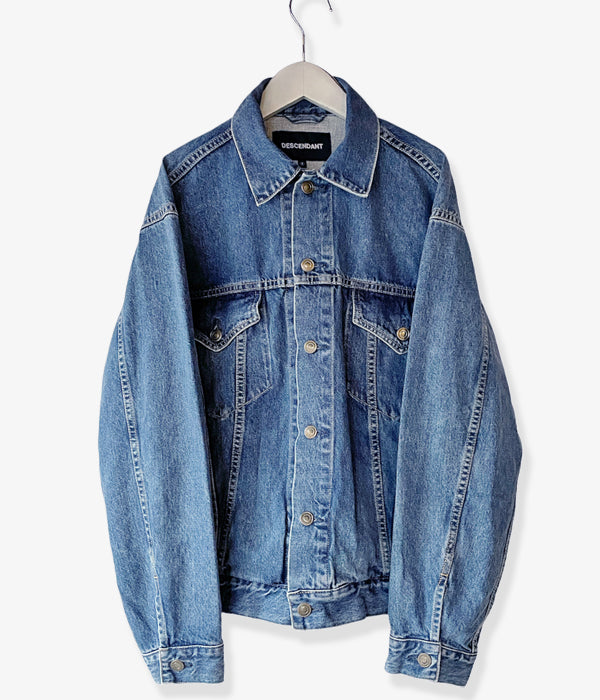 DESCENDANT/TEAR DENIM JACKET (INDIGO)