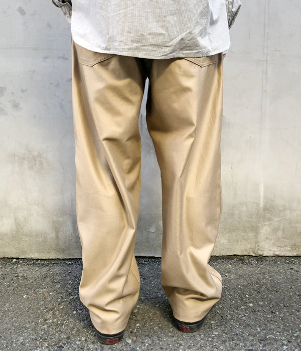 INTERIM GIZA BACK SATIN BAKER PANTS サイズ5 camping.com