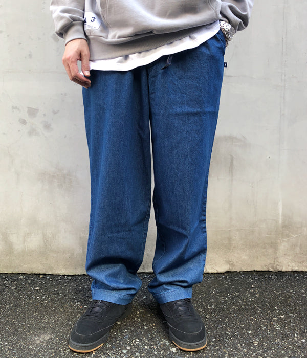 DESCENDANT/CLASP DENIM TROUSERS (INDIGO)