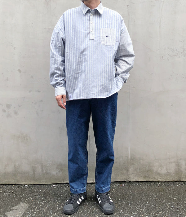 DESCENDANT/VOIL ACID LS SHIRT (BLUE)