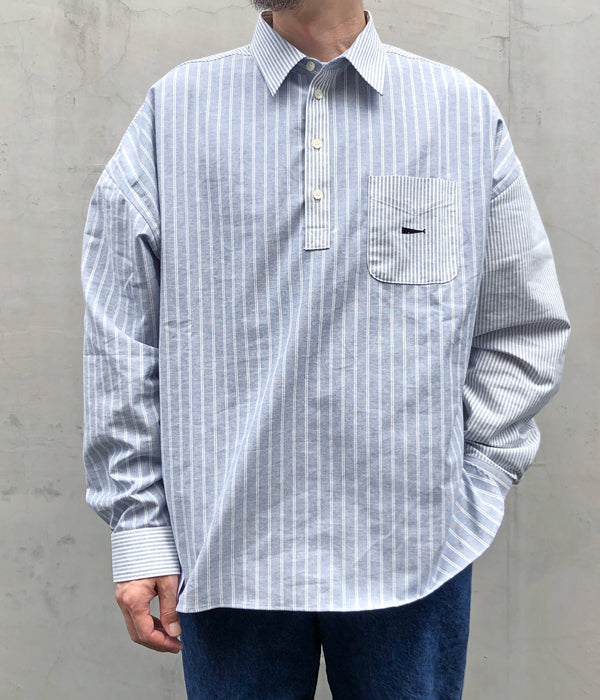 DESCENDANT/VOIL ACID LS SHIRT (BLUE)